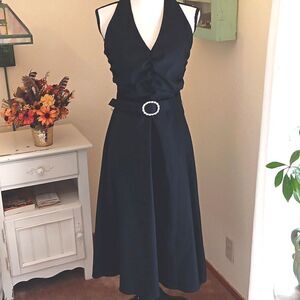 Donna Ricco Ruched Evening Dress